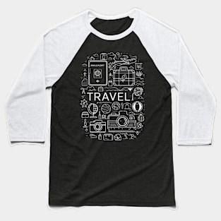 TRAVEL AND TOURISM ICONS Baseball T-Shirt